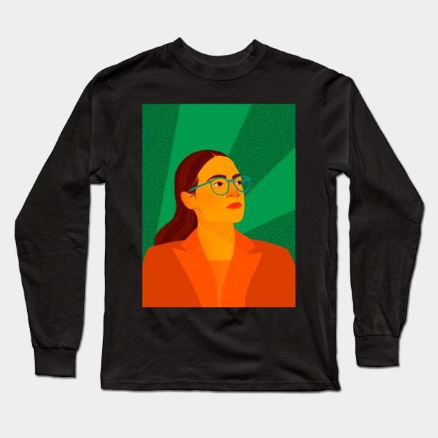 AOC Long Sleeve T-Shirt by Maia Fadd